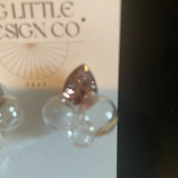 ⭐️🆕 Big Little Design Co Crystal Bubble and Brown Crystal Earrings - Picture 5 of 7